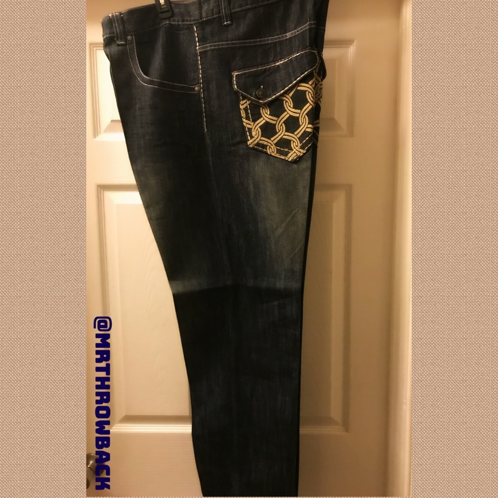 VINTAGE “BROOKLYN XPRESS” NWOT Jeans. Detailed pockets. Never worn! Sz 38x32